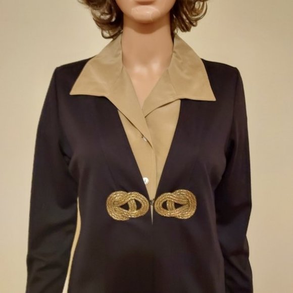 VINTAGE JACLYN SMITH 3 PC SKIRT SUIT SET SIZE SMALL NWT - Picture 3 of 14